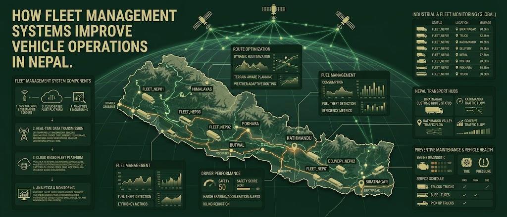 How Fleet Management Systems Help Improve Vehicle Operations in Nepal
